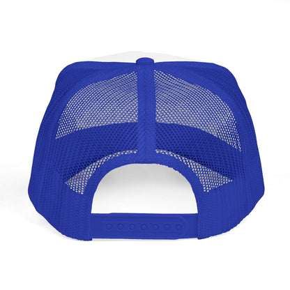 Trucker Cap — 'Hustle More, Sleep Less' Minimal Logo Mesh Hat