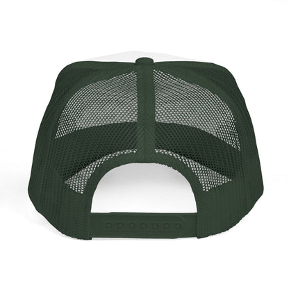 Trucker Cap — 'Hustle More, Sleep Less' Minimal Logo Mesh Hat